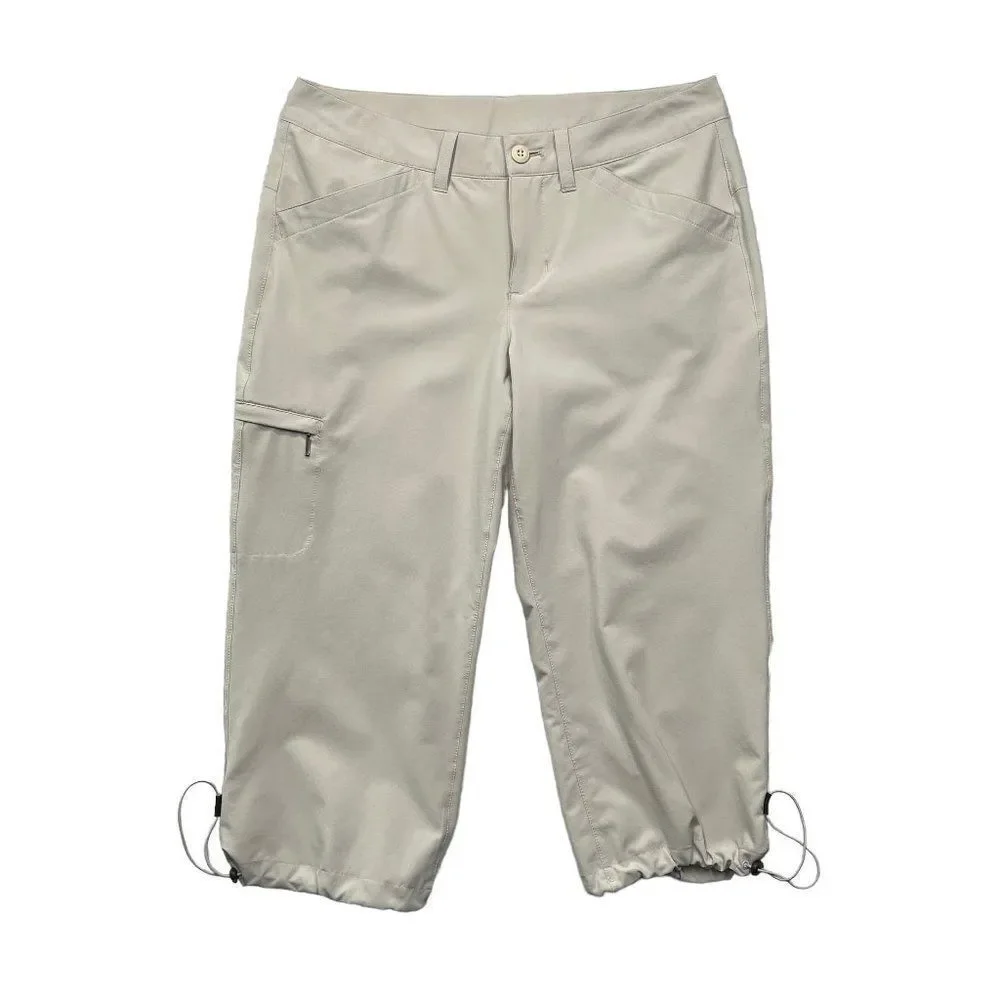Eddie‎ Bauer Capri Pants Women's Size 6 Cream Athletic Outdoor Hiking Walking